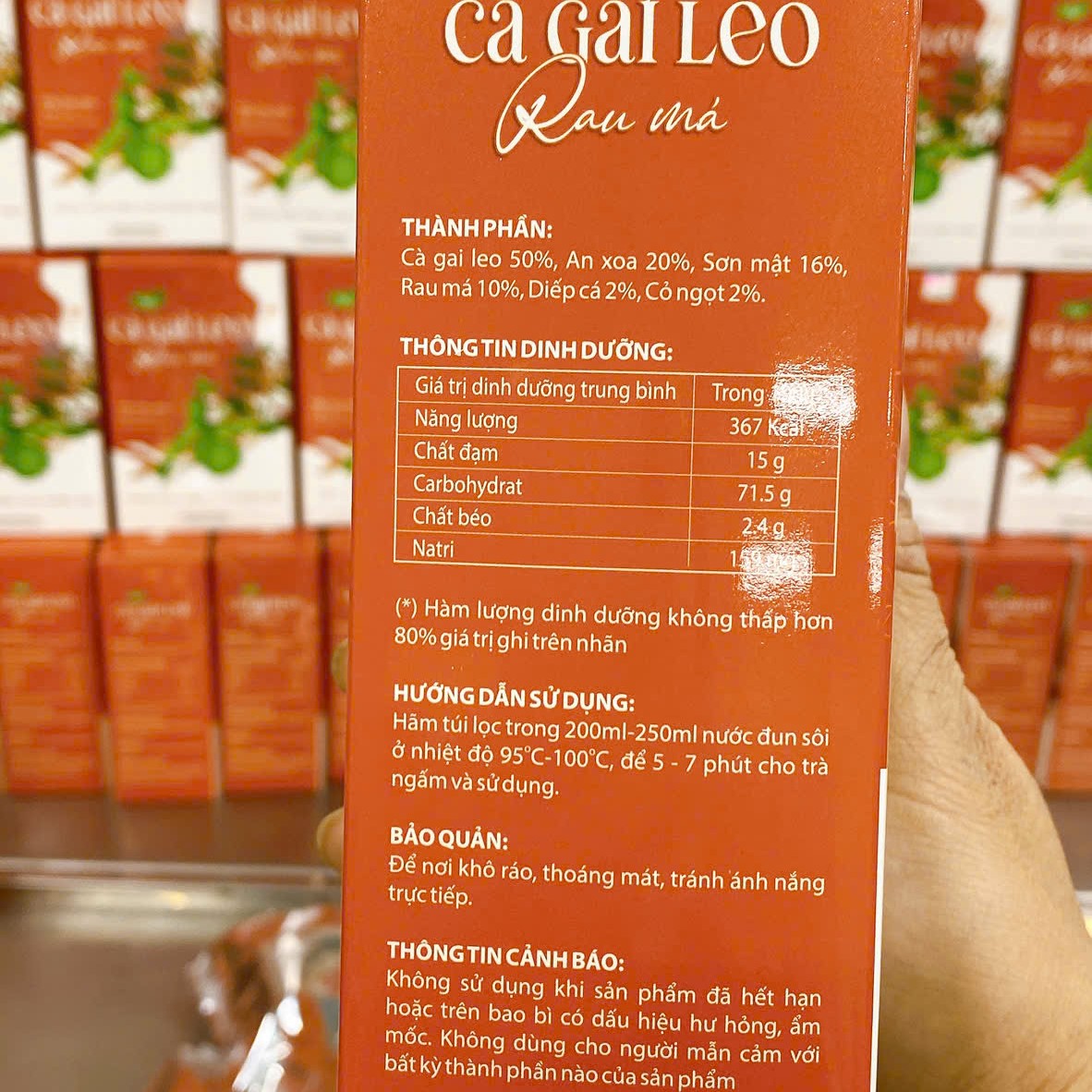 Trà Cà Gai Leo Rau Má Mộc Tâm - Ảnh 3