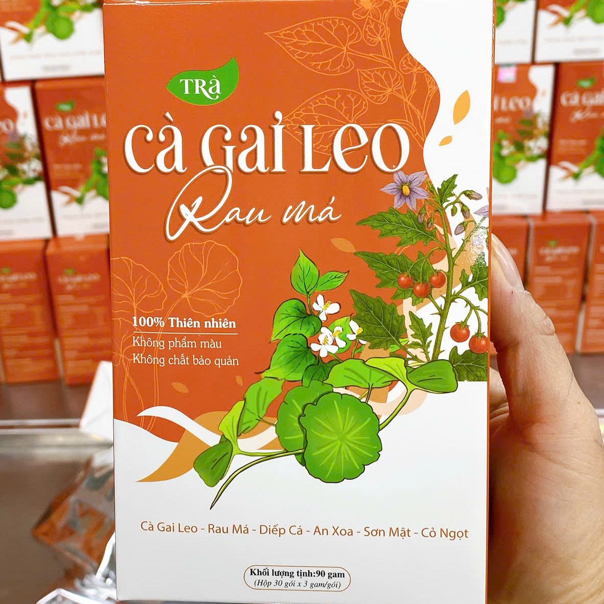 Trà Cà Gai Leo Rau Má Mộc Tâm