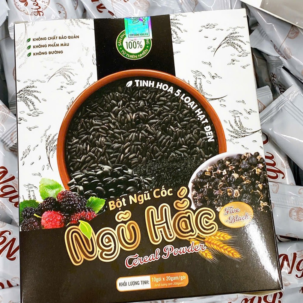 Bột Ngũ Cốc Ngũ Hắc Mộc Tâm