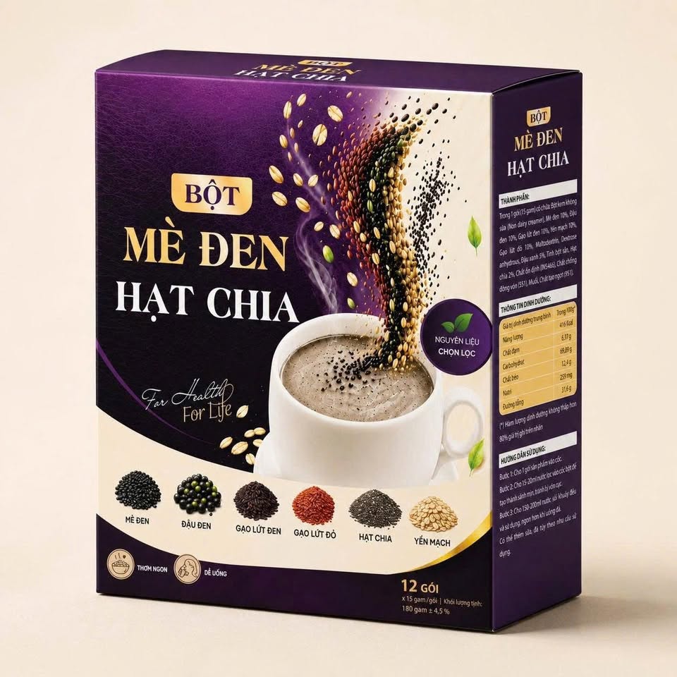 Bột Mè Đen Hạt Chia Mộc Tâm - Ảnh 5
